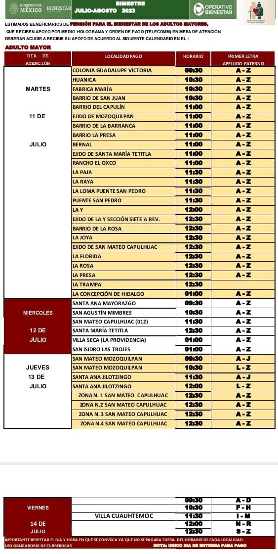 1688483484 395 ¡Pasa la voz Otzolotepec entregara Pension para Personas con Discapacidad