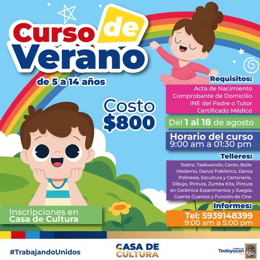 1688493222 Curso de verano El H Ayuntamiento de Teoloyucan a traves