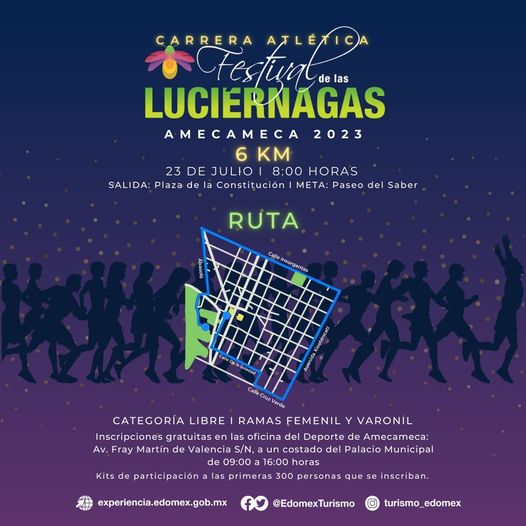 1688558625 Participa en la carrera atletica FestivalDeLasLuciernagas este 23 de julio