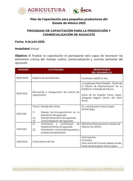 1688573689 LES COMPARTIMOS EL PROGRAMA DE CAPACITACION PARA LA PRODUCCION Y