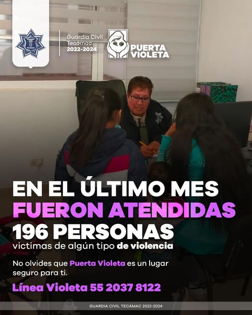 1688649821 Por un Tecamac libre de violencia Linea Violeta 55 2037