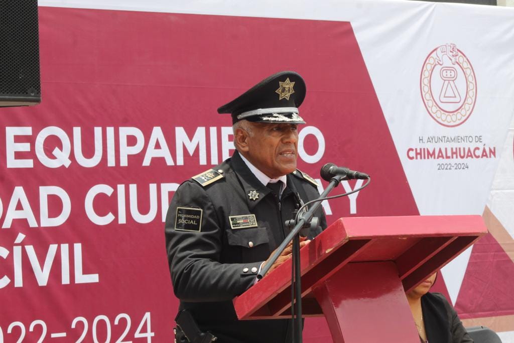 1688651557 40 GOBIERNO DE CHIMALHUACAN ENTREGA EQUIPO A SEGURIDAD CIUDADANA Y PROTECCION