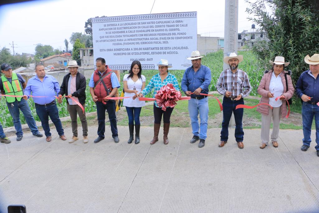 1688655335 San Mateo Capulhuac ya cuenta con ampliacion de electrificacion en