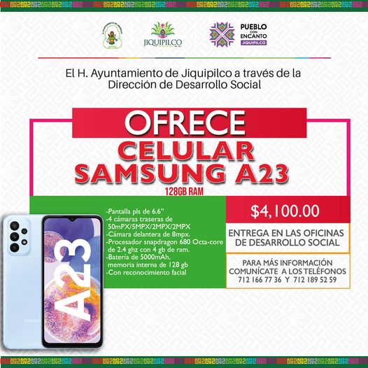 1688742649 La Direccion de Desarrollo Social te ofrece celular samsung A23