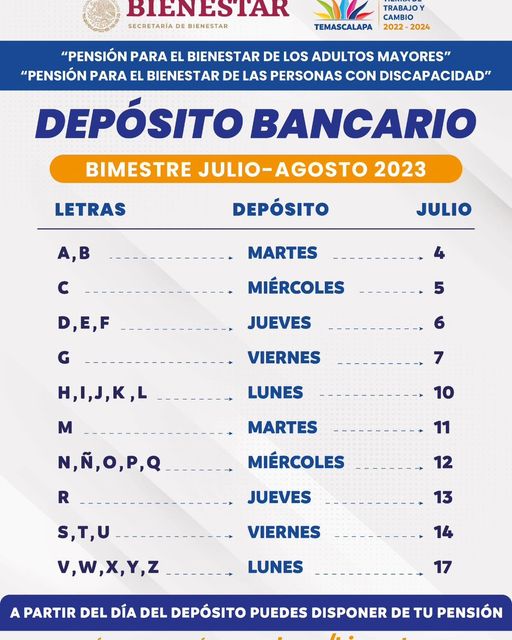 1688753750 Si recibes pension para el bienestar de los AdultosMayores o