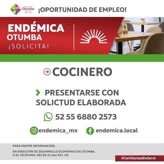 1688825500 Oportunidad de Empleo