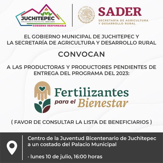 1688830664 Fertilizante El Gobierno Municipal y la Secretaria de Agricultura