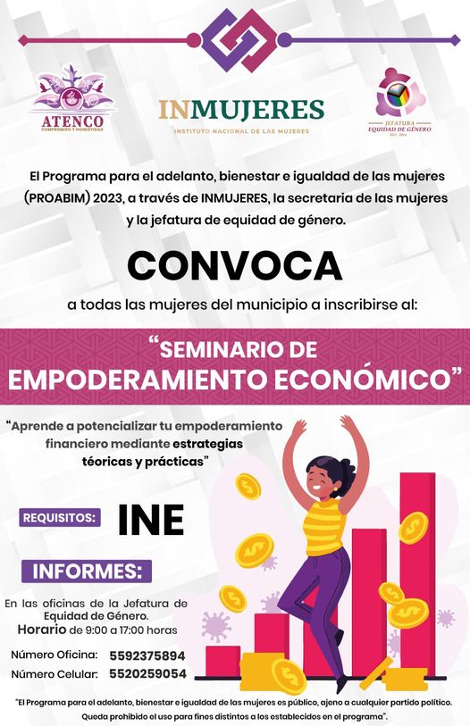 1688927232 El Programa PROABIM 2023 a traves de INMUJERES la Secretaria