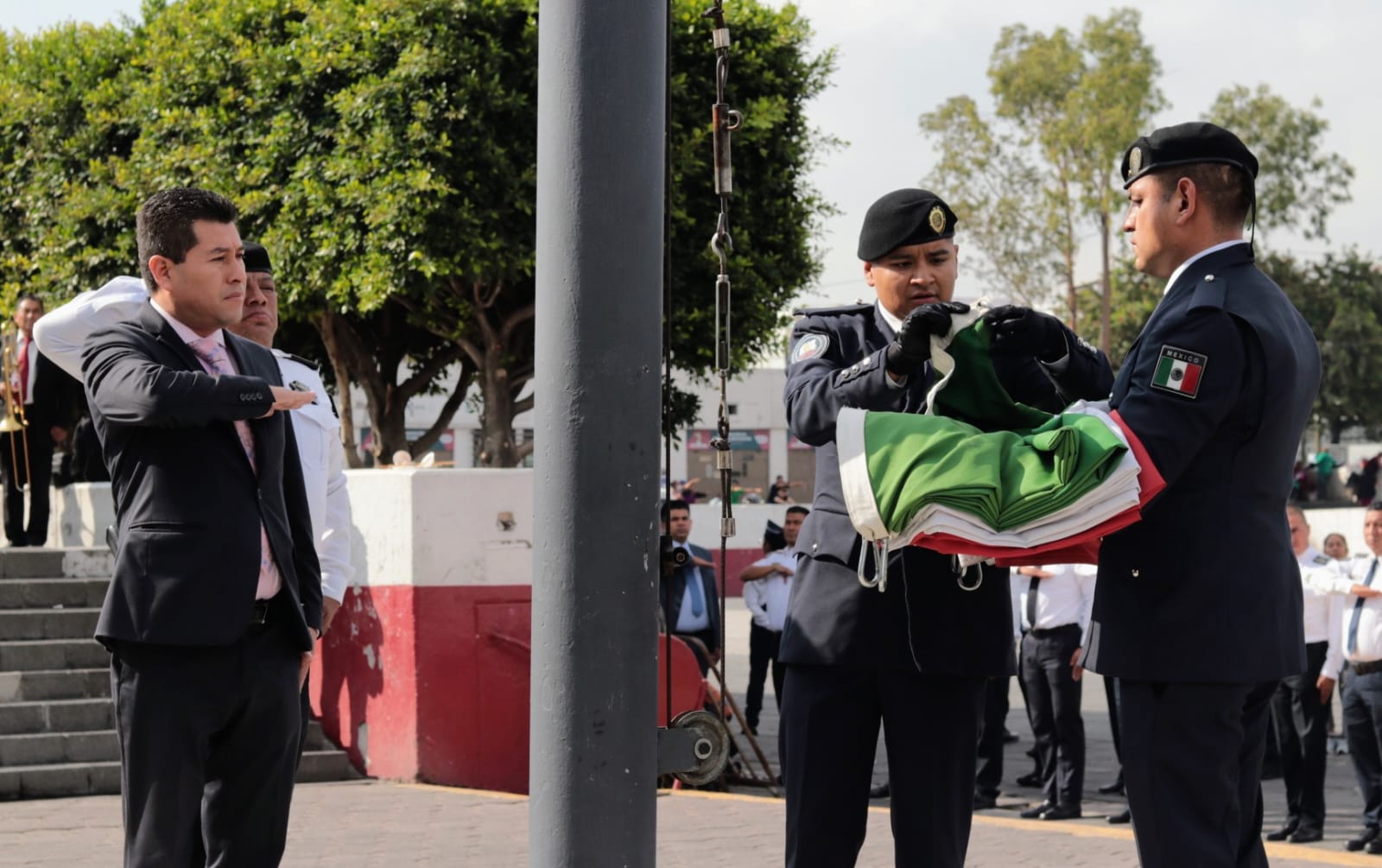 Ceremoniacívica Esta Mañana La Dirección General De Seguridad Ciudadana Enc Estado De México 0075