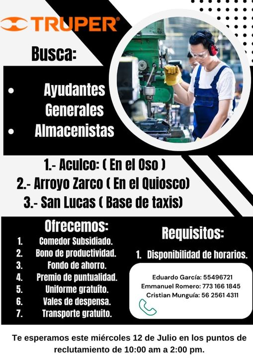 Si Estás En Busca De Trabajo Esta Es Tu Oportunidad De Formar Parte De La Empre Estado De México