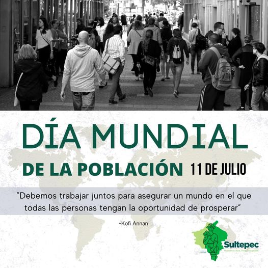 1689095499 11 de Julio DIA MUNDIAL DE LA POBLACION En