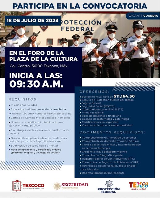 1689109002 El Ayuntamiento de Texcoco junto a la ProteccionFederal te invitan