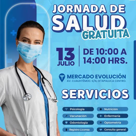 1689173611 Asiste a la JornadaDeSalud que organiza el GobiernoDeIxtapaluca para ti