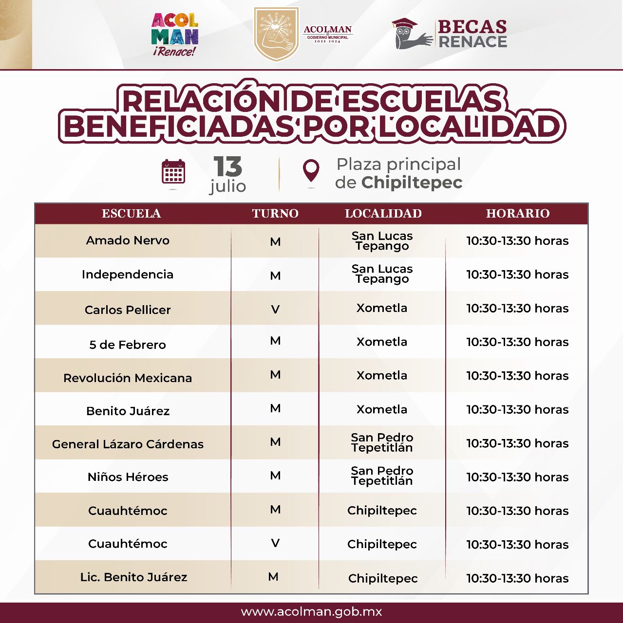 1689197420 478 IMPORTANTE Entrega de Becas Renace para este 13 de Junio