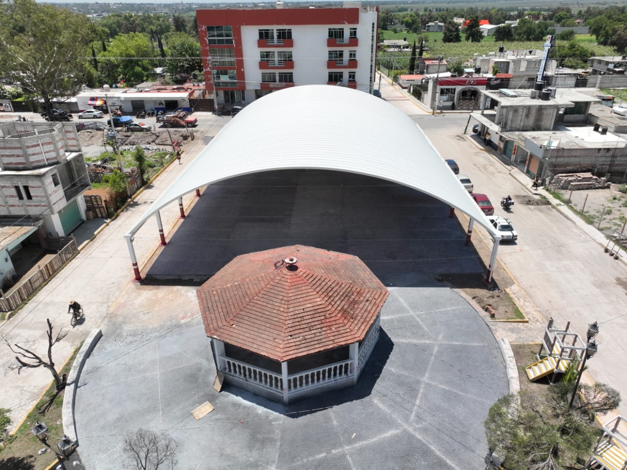 1690667782 961 ¡La construccion del arcotecho de Santa Maria de Guadalupe en