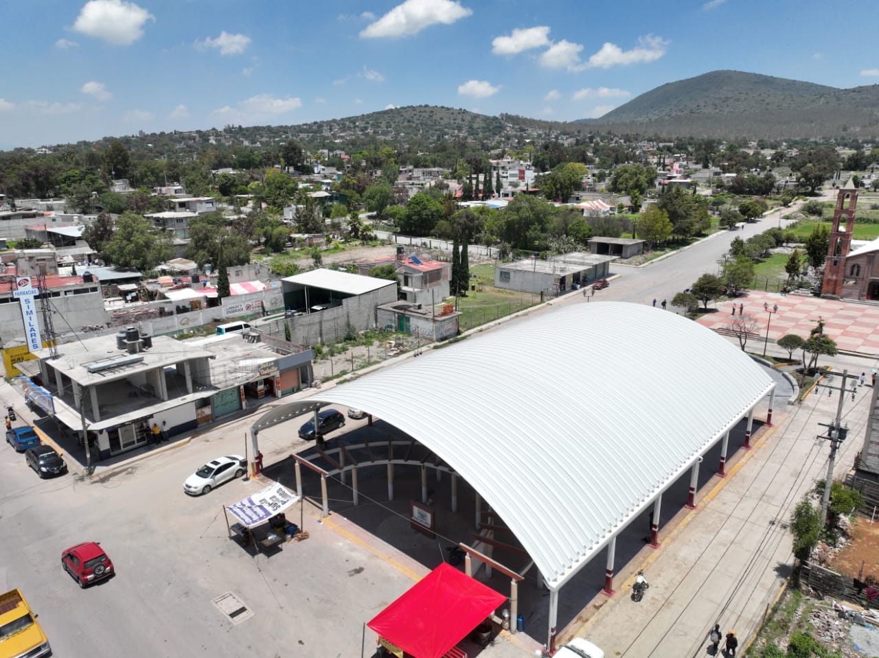 1690667787 831 ¡La construccion del arcotecho de Santa Maria de Guadalupe en