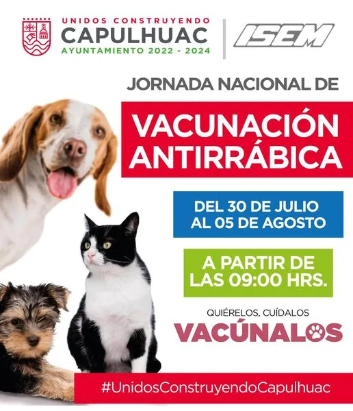 1690823141 Participa en la JornadaNacional de VacunacionAntirrabica Acude a tu centro jpg