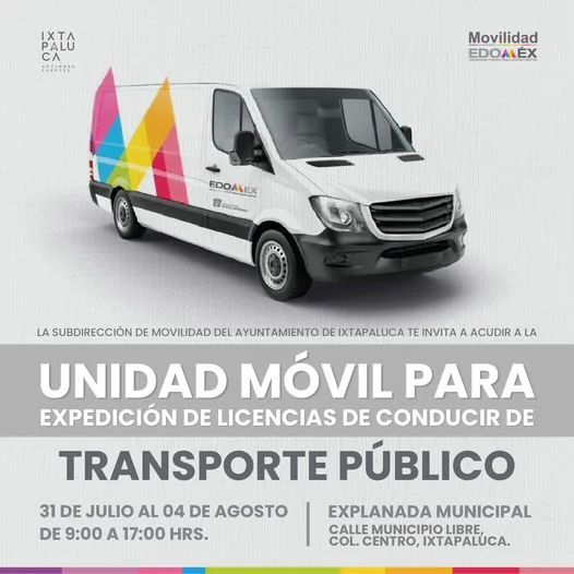 1690837410 ¡Tramita tu Licencia de Conducir Acude a la Unidad Movil jpg