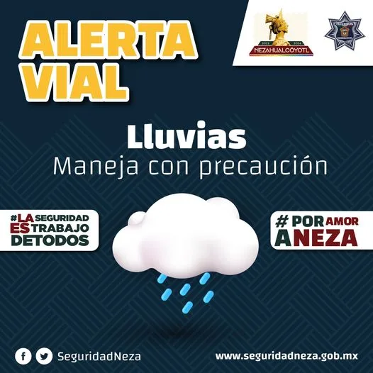 AlertaVial Se registran lluvias en gran parte del municipio jpg