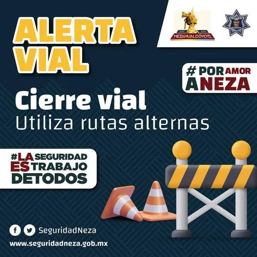 AlertaVial ¡Tome precauciones Se realiza corte a la circulacion jpg