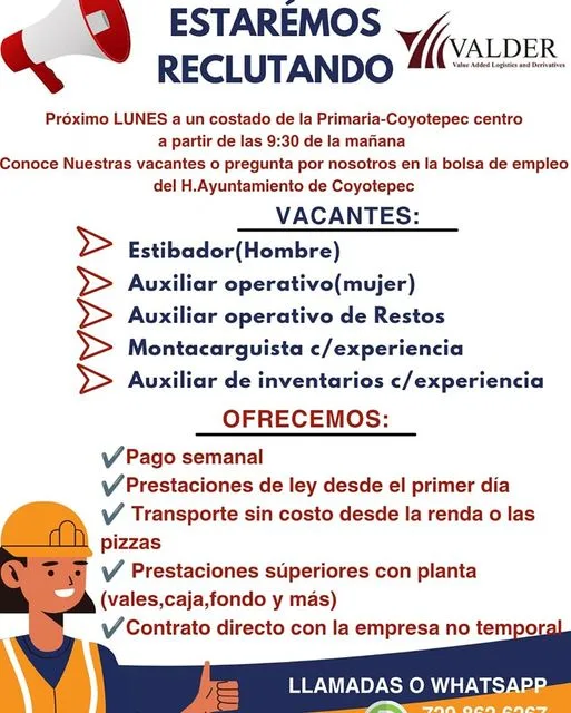 BolsaDeTrabajo VACANTE DISPONIBLE jpg