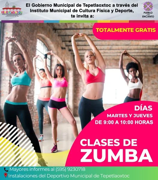 CLASES DE ZUMBA El Gobierno Municipal de Tepetlaoxtoc y el jpg