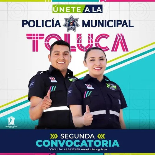 CONVOCATORIA ¡Unete a la Policia Municipal de Toluca jpg