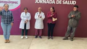 Comenzamos con la Jornada de Salud en barrio El Oxco, Santa Ana Jilotzingo