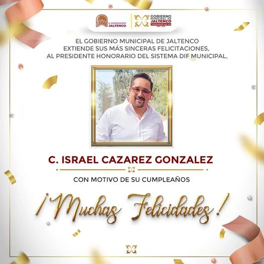 El Gobierno Municipal de Jaltenco felicita al Sr Israel Cazarez jpg