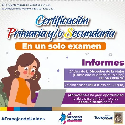 El H Ayuntamiento de Teoloyucan te informa TrabajandoUnidos jpg