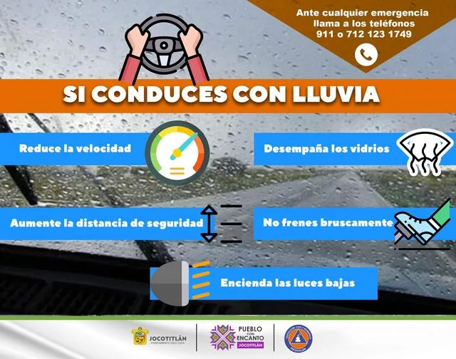 En esta epoca de lluvias les dejamos algunas recomendaciones Recuerda jpg