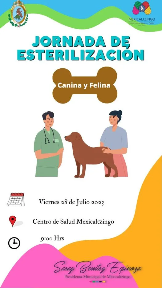 Felices de anunciar la Jornada De Esterilizacion Canina y Felina jpg