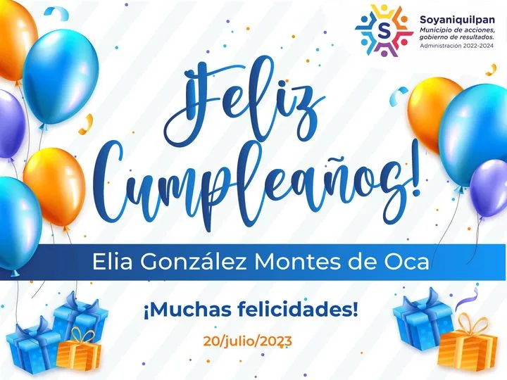 Felicitamos a nuestra companera Elia Gonzalez Montes de Oca con jpg