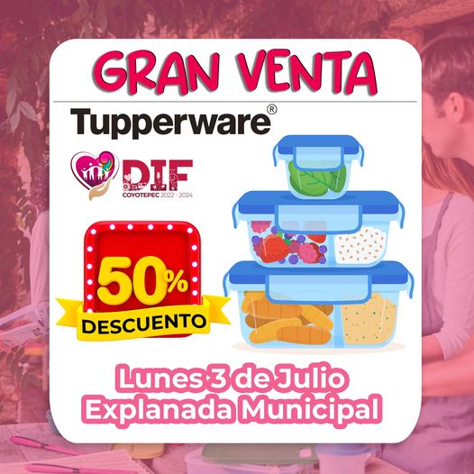 Gran venta del 50 de descuento en Productos trupperware ¡Te