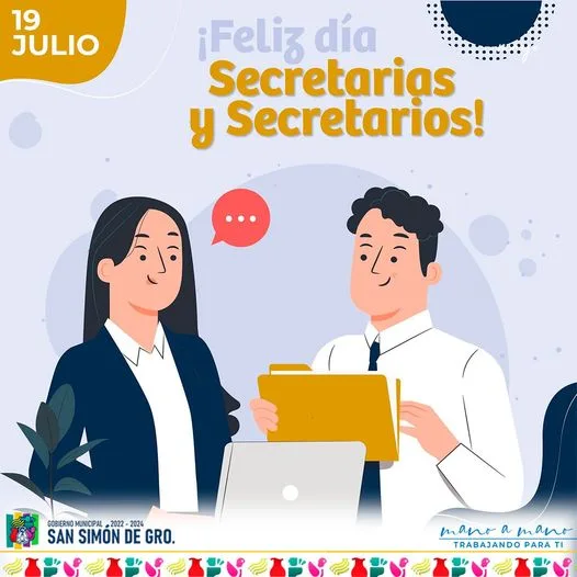 Hoy en su dia agradecemos a nuestros secretarios y secretarias jpg