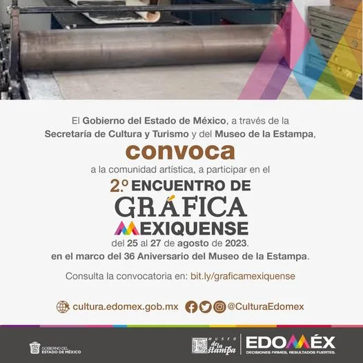 La convocatoria para el 2° Encuentro de la GraficaMexiquense ¡ya jpg