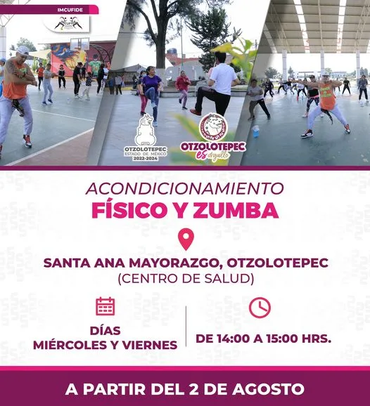 La ejercitacion tambien es salud tenemos iniciacion en zumba y jpg