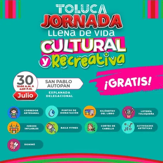 No te pierdas nuestra JornadaLlenaDeVida Cultural y Recreativa en San jpg