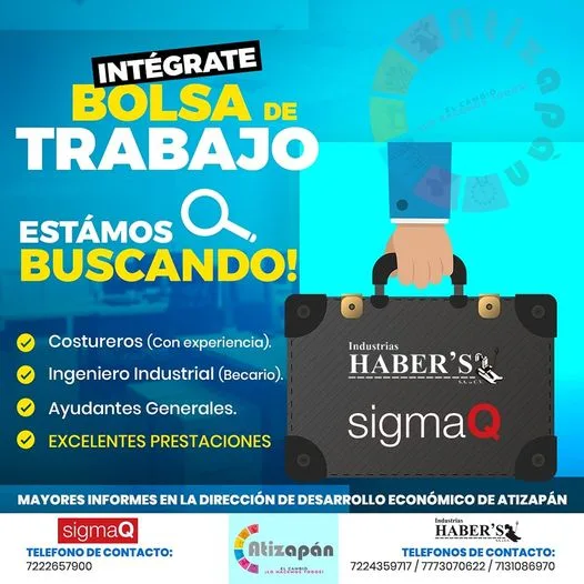 Para conocer todas las ofertas de empleo y requisitos acercate jpg