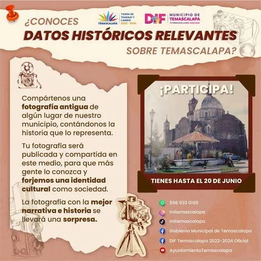 Si conoces datos historicos sobre Temascalapa esta informacion es para jpg