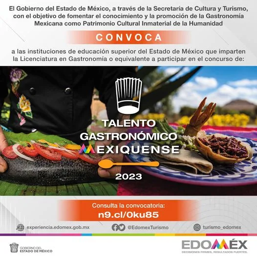 Si eres estudiante de gastronomia el gobierno del Edomex jpg