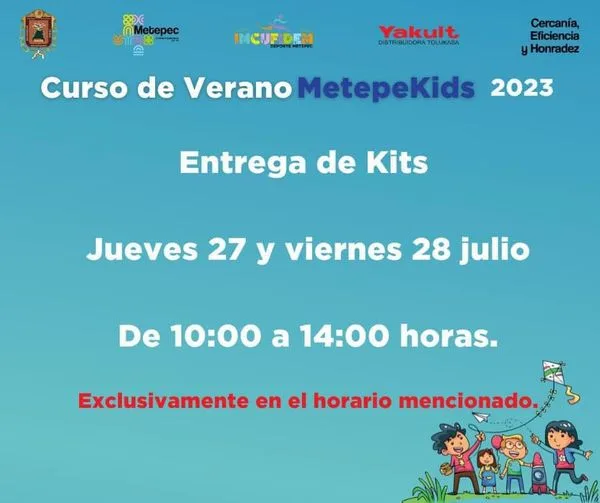 Si inscribiste a tus hijos al curso de verano MetepeKids jpg