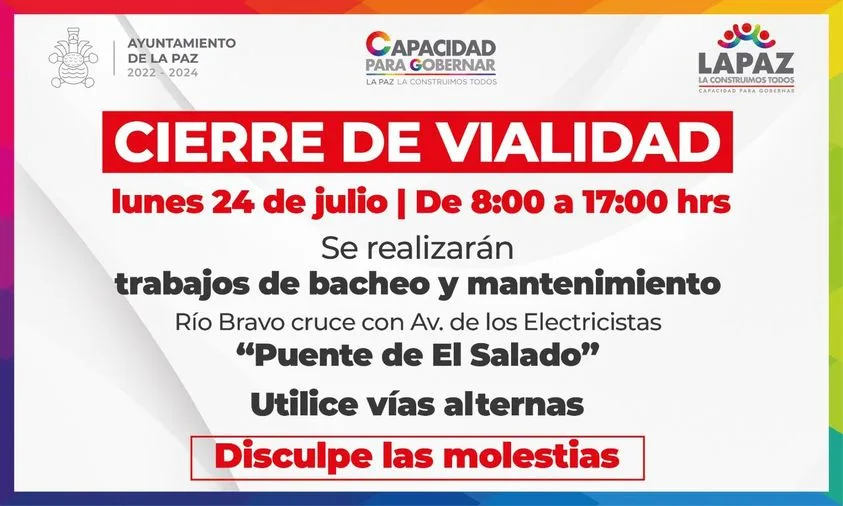 Tome sus precauciones evite contratiempos LaPazLaConstruimosTodos jpg