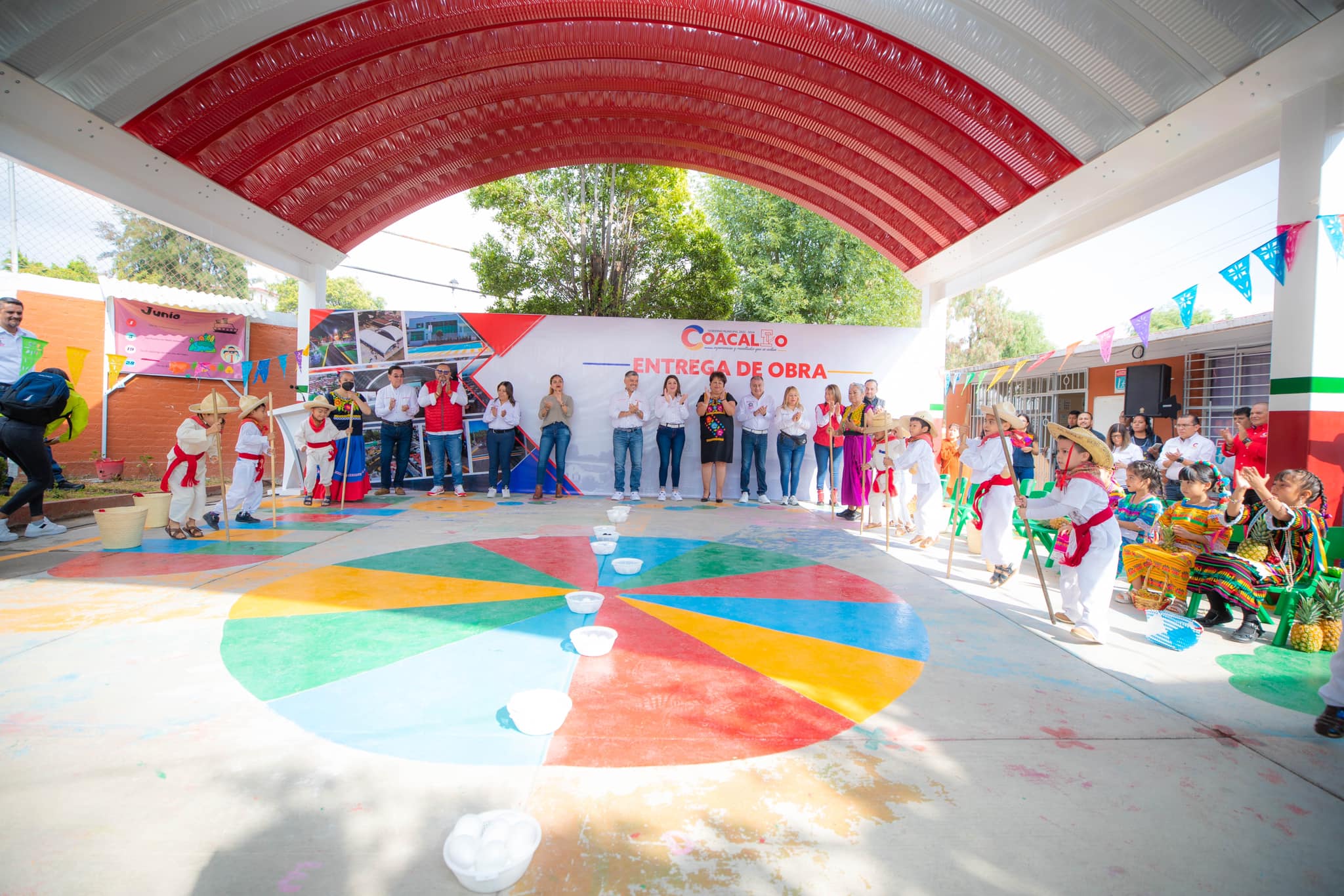 UnaObraEnCadaEscuela ¡Nuestro presidente municipal David Sanchez Isidoro conti