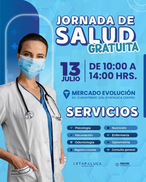 ¡Checate Tenemos nueva Jornada de Salud en Ixtapaluca visitanos en