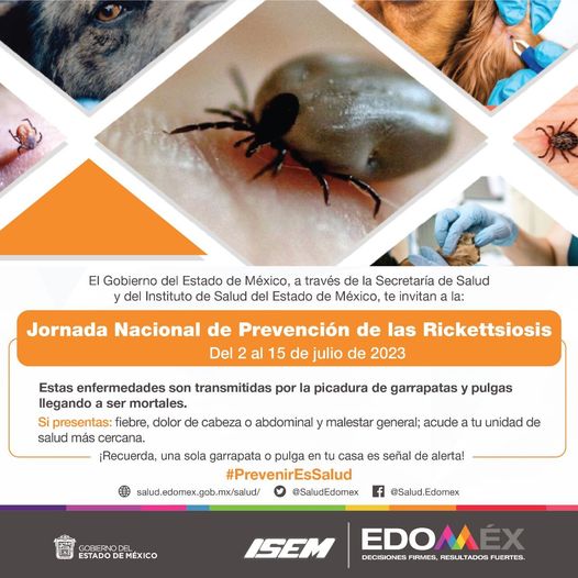 ¡Inicia la Jornada Nacional de Prevencion de la Rickettsiosis 2