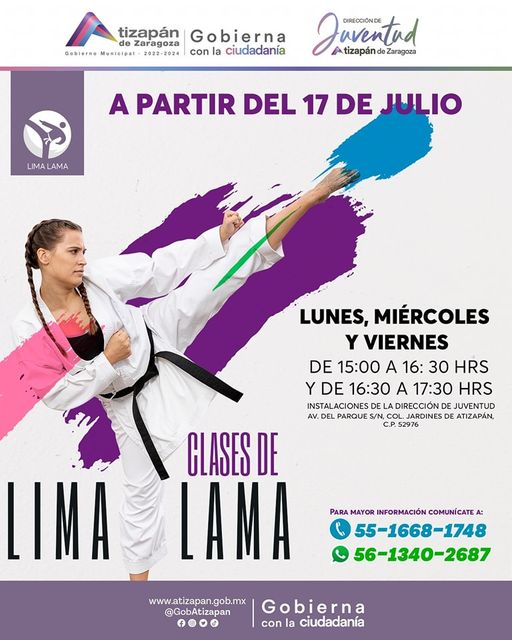 ¡Inscribete a las clases de Lima Lama que tendremos para