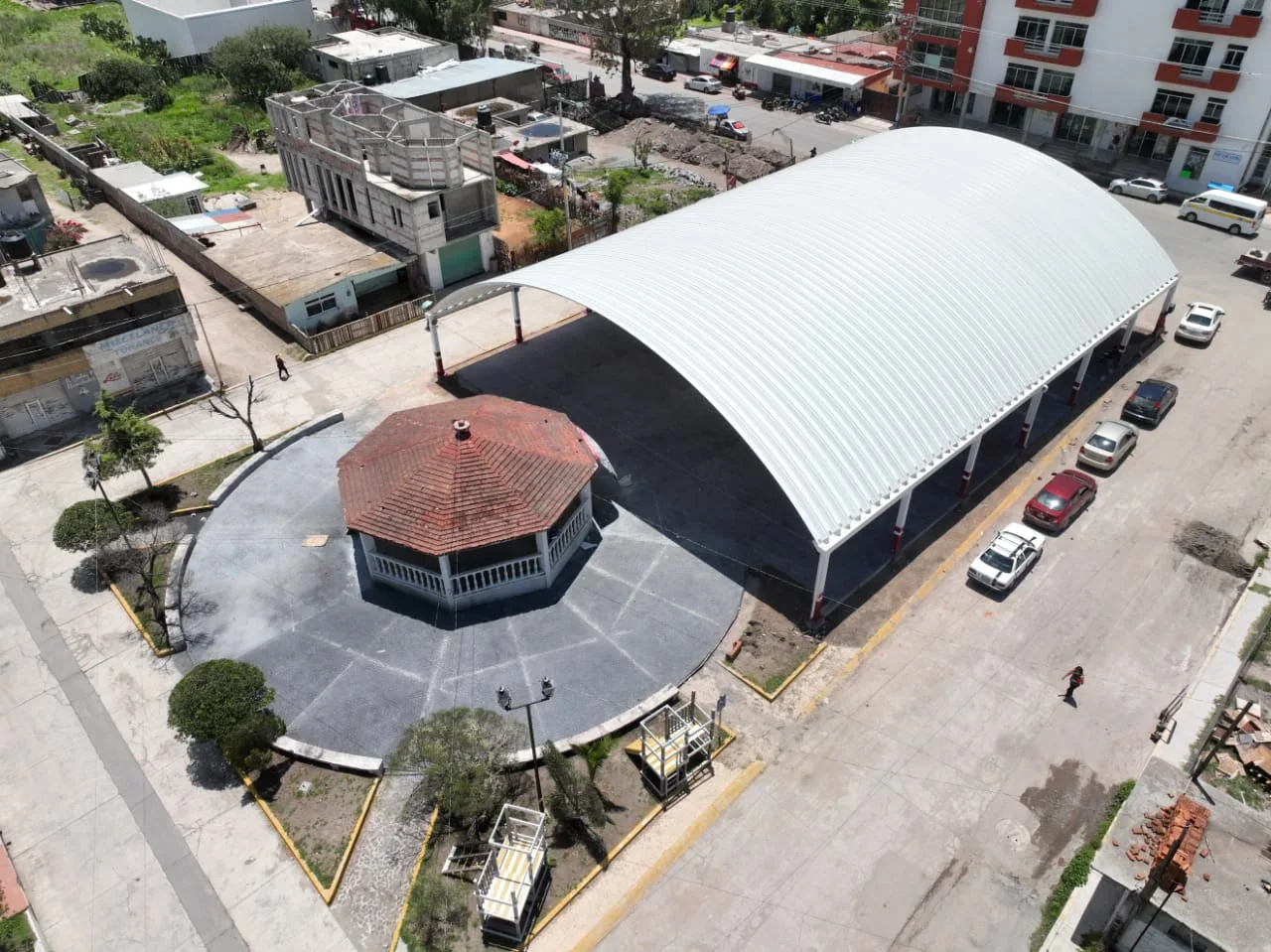 ¡La construccion del arcotecho de Santa Maria de Guadalupe en jpg