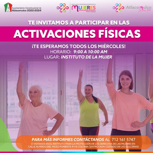 ¡Participa en las activaciones fisicas que el Instituto para la