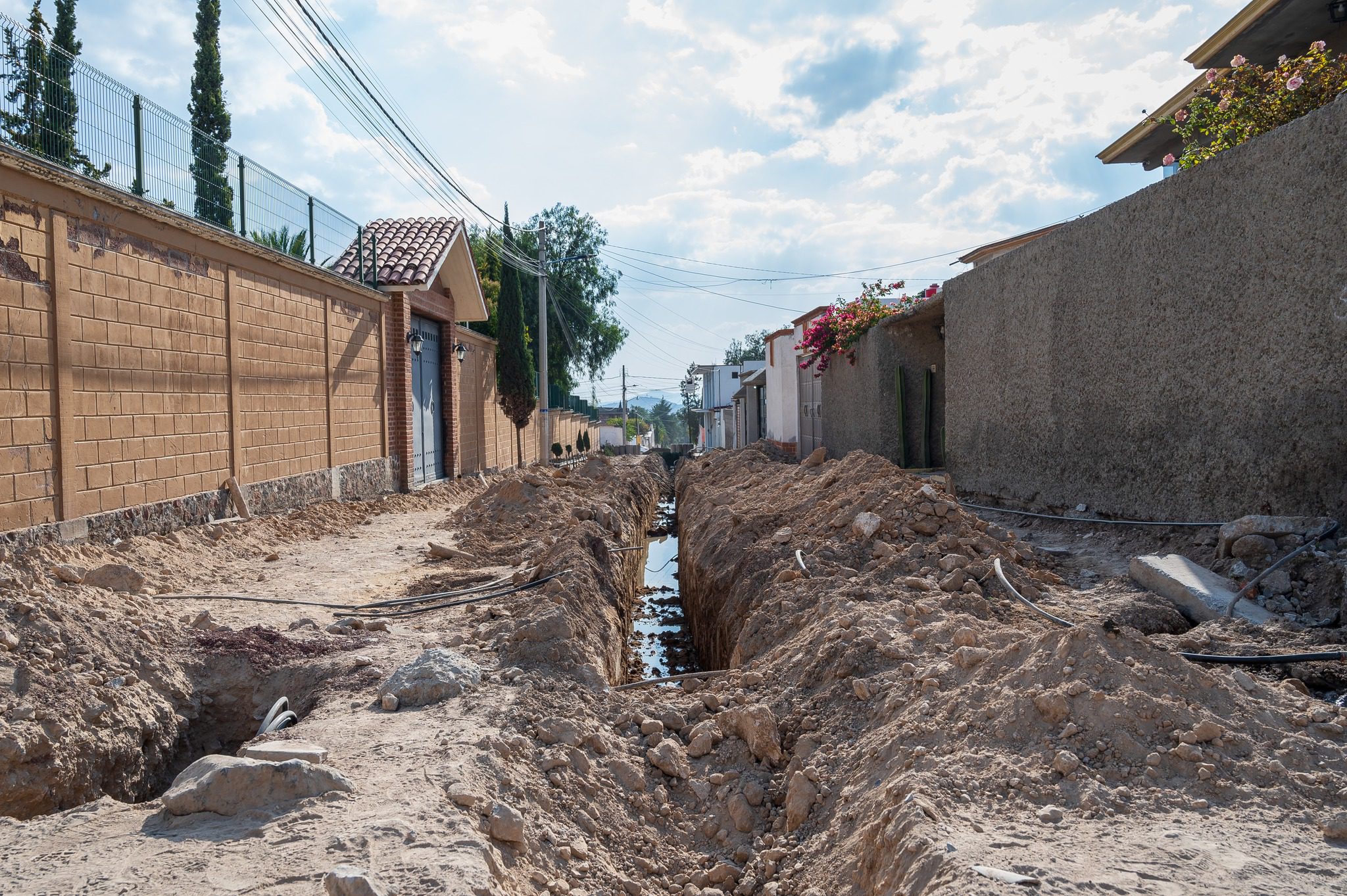 ¡Rehabilitacion de linea de agua potable en Nopaltepec Estamos orgullosos